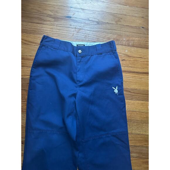 Pacsun x Playboy Blue Ex-Boyfriend Work Pants – Relaxed Fit, Street Style - Picture 4 of 8